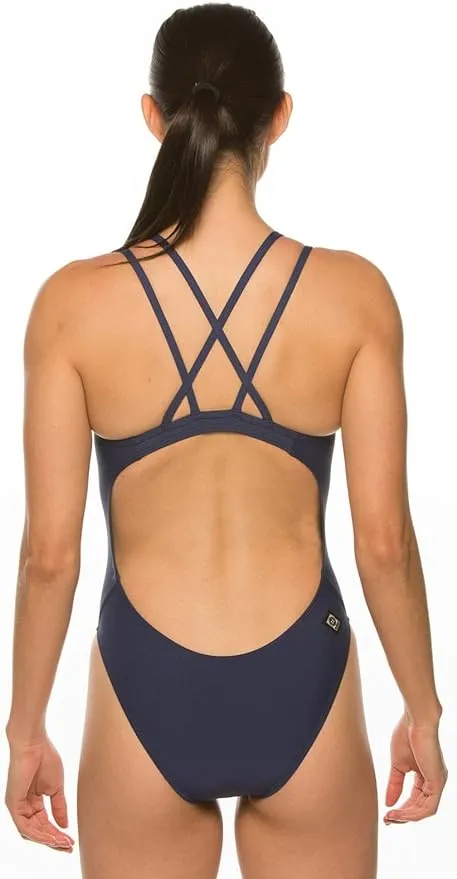 JOLYN Murray Fixed Back Women's Athletic One Piece Swimsuit for Competitive Swimming, Lifeguarding, Medium Coverage