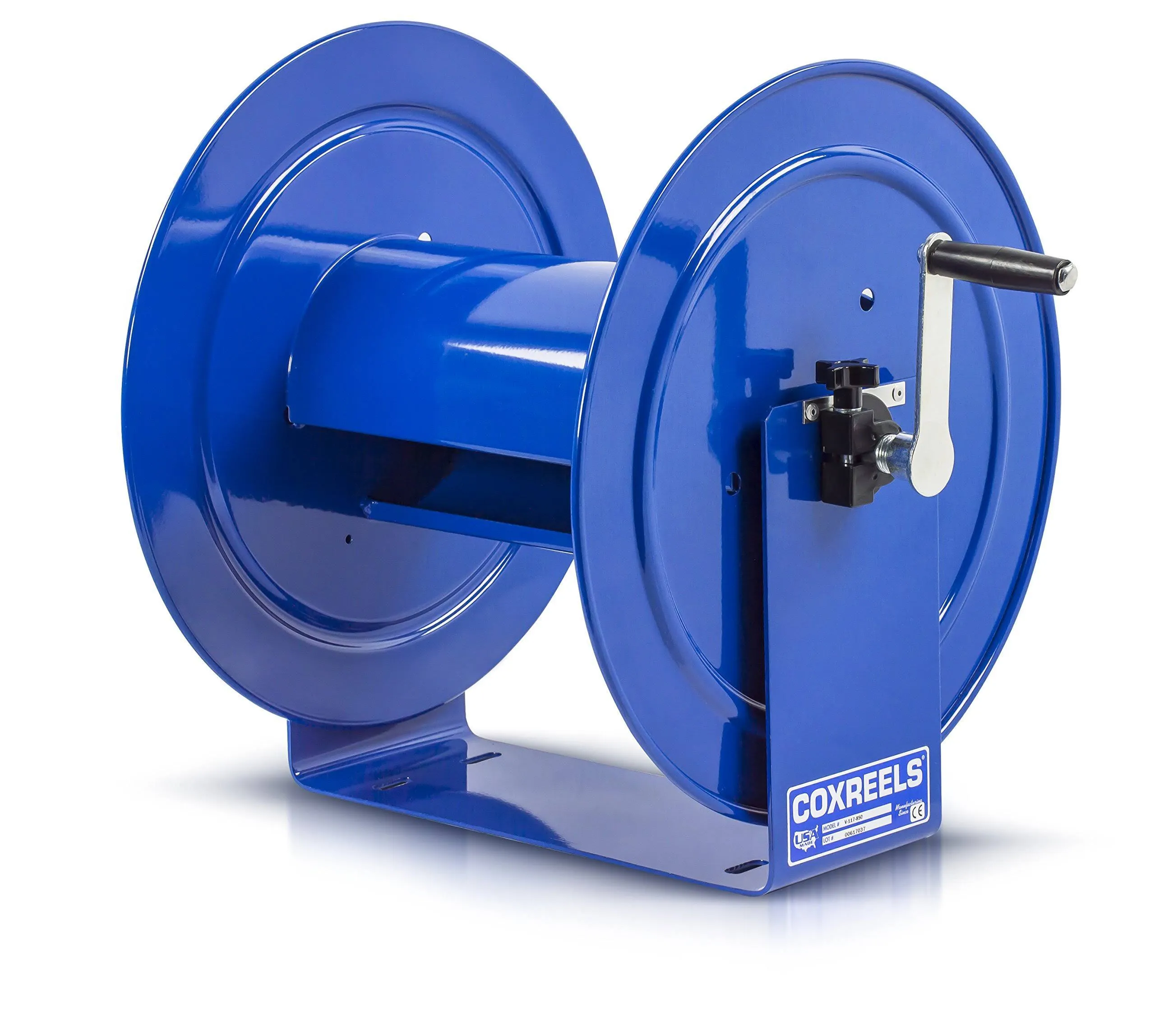 V-117-850 Hand Crank Steel Hose Reel, V-100 Series, 1 ½” X 50’ – Easy to Use Com