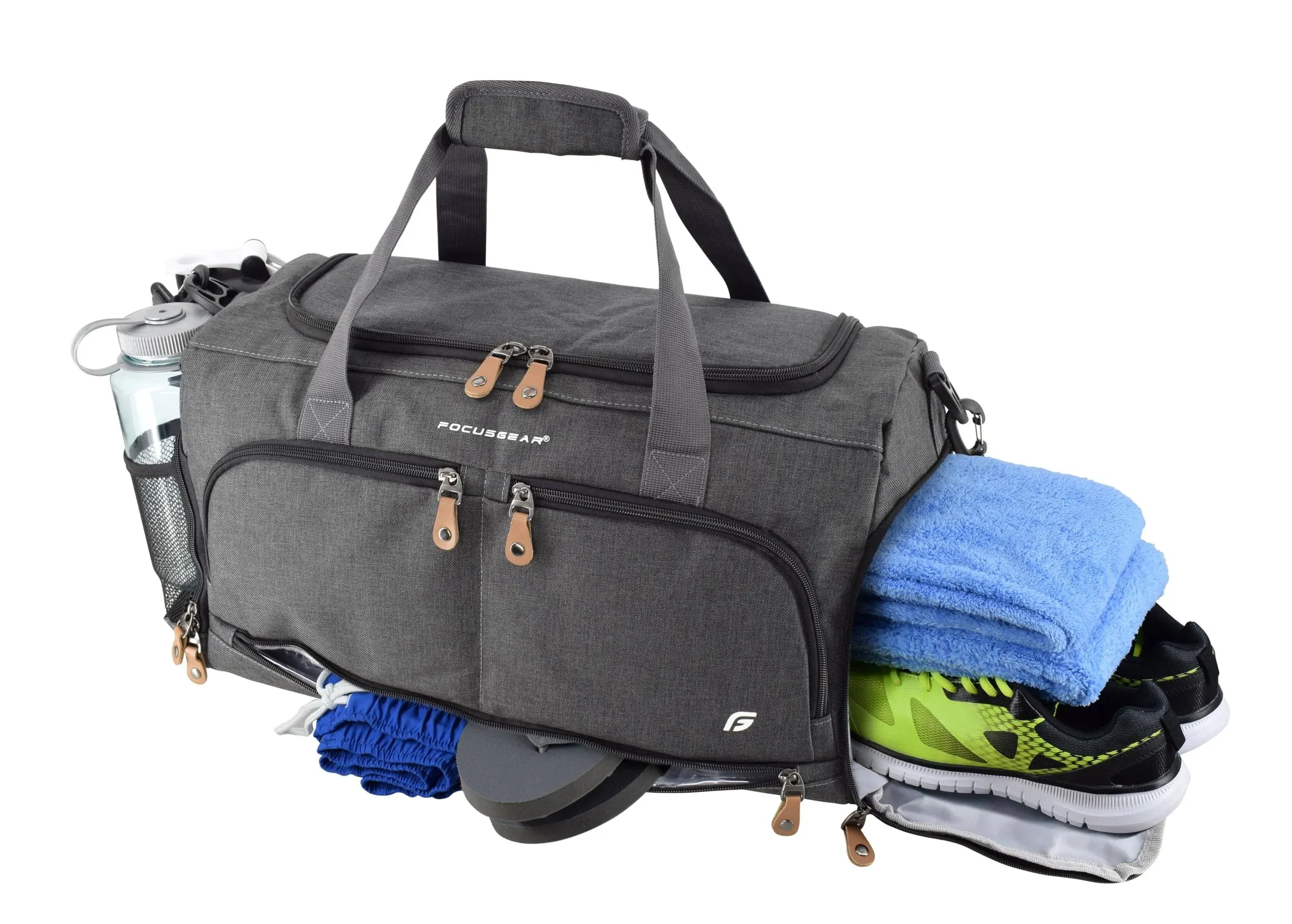 Ultimate Gym Bag 2.0: The Durable Crowdsource Designed Duffel Bag with 10 Opt...