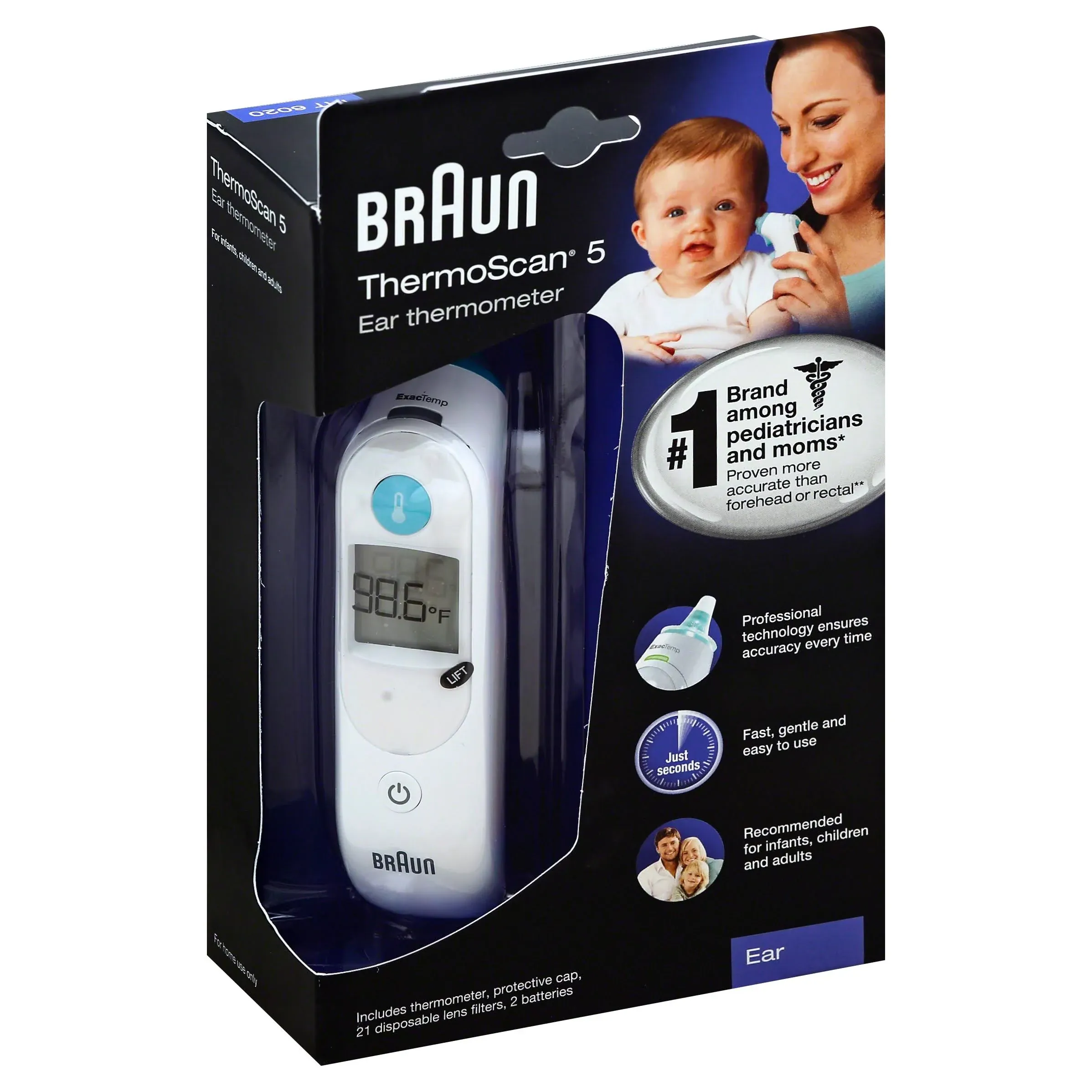 Braun Thermoscan 5 Ear Thermometer  Irt602us New