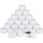 NEXBEXES 8oz Candle Tins with Lids,White Candle Jars,Bulk Candle Tins for Making Candles,Candle Making Jars(24PACK, White)