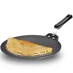 Hawkins Futura Non Stick Pancake Dosa Chapatis Tawa 33cm Black UK Seller