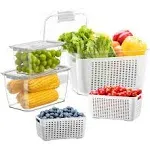 Luxear Produce Fresh Keeper Food Storage Container - 3Piece