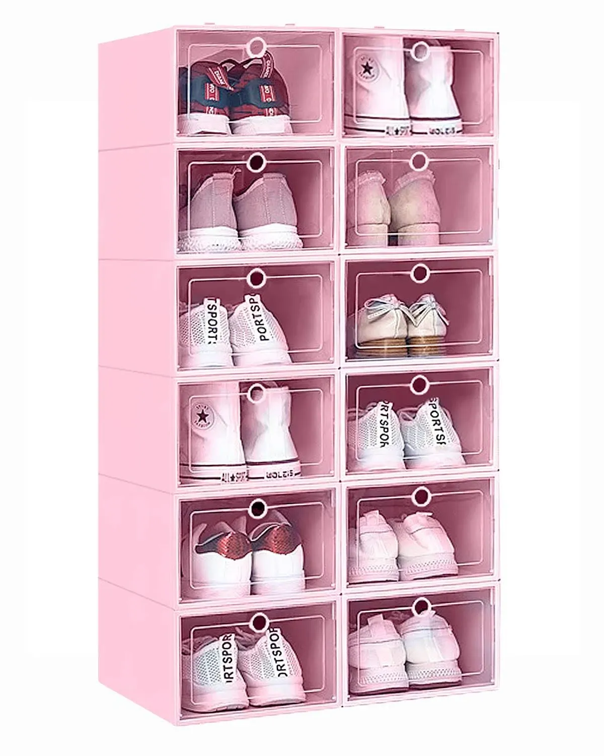 Kpx 12 Pack Stackable Shoe Storage Organizer