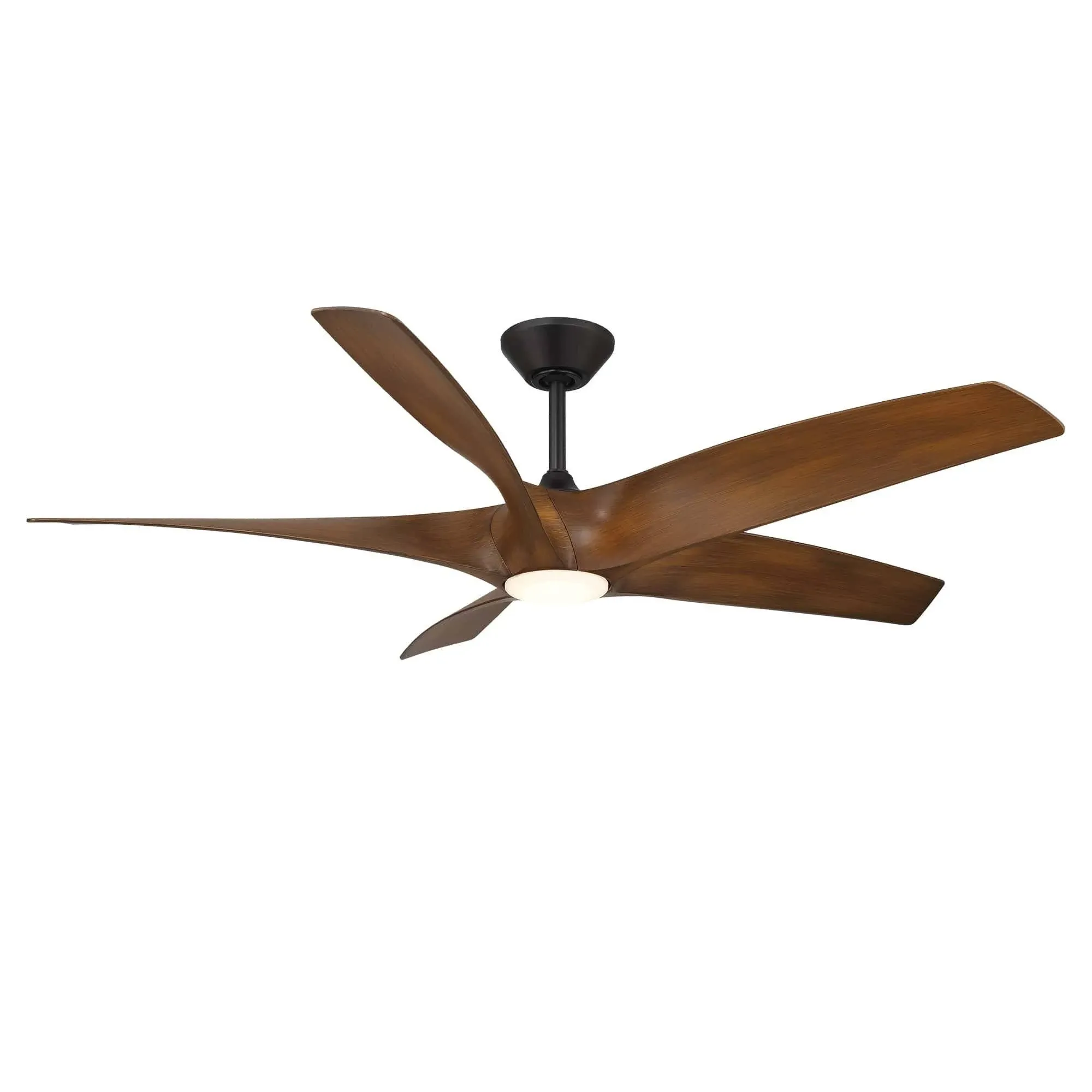 Modern Forms Zephyr LED Contemporary Home Ceiling Fan Matte Black / Distressed ...