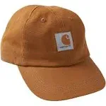 Baby Infant Carhartt Canvas Duck Baseball Cap Hat Brown Infant Logo Patch