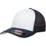 Yupoong Flexfit Trucker Mesh with White Front Panels Cap