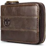 Hebetag Leather Clutch Purse Wallet for Men Organizer Holder Wrist Bag