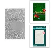 Spellbinders Holiday Floral Swag 3D Embossing Folder