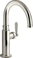 Edalyn by Studio McGee Single-Handle Bar Sink Faucet Vibrant Polished Nickel