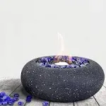 Greyhoo 11-inch Portable Fire Pit, Tabletop Fireplace Fire Bowl Use Iso-Propyl Alcohol As Fuel. Clean-Burning Bio Ethanol Ventless Fireplace for