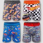 Hot Wheels Boys' 4-Pack Boxer Briefs