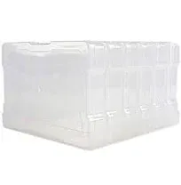 novelinks Transparent 4 x 6 Photo Storage Boxes - Organizer Cases Keeper Picture