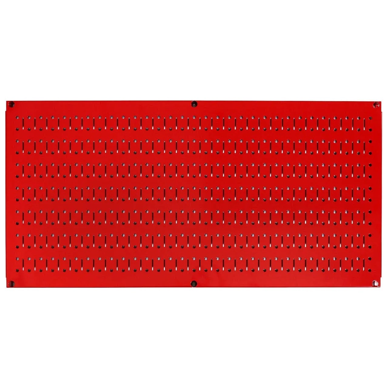 Wall Control Pegboard 16in x 32in Horizontal Red Metal Pegboard Tool Board Panel