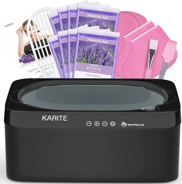 KARITE Paraffin Wax Machine for Hands and Feet with Auto Open Lid, Paraffin Bath,20Min Fast Wax Meltdown, Precision Temperature Control, 4500ml Paraffin Warmer with 8Pack Refills