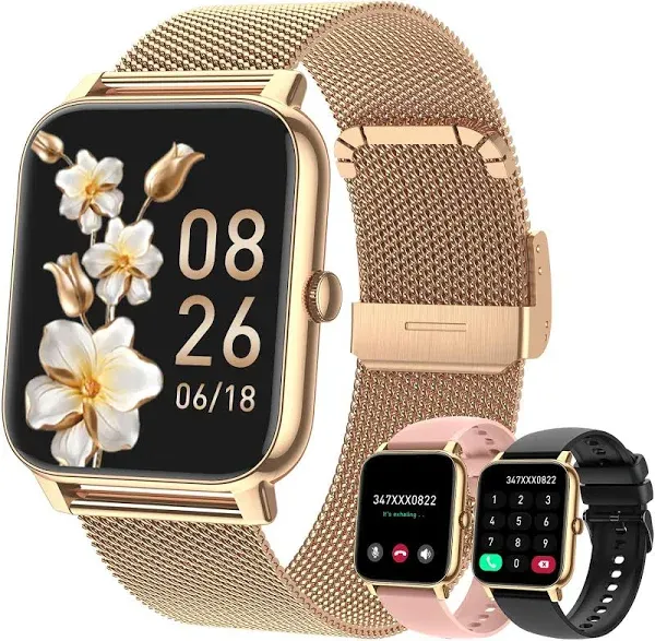 Smart Watch for Men Fitness Tracker: Smart Watches for Men Digital Womens Watches Make/Answer Call Waterproof Running Smartwatch Android Phone iPhone Samsung Compatible Heart Rate Monitor