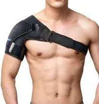 Recovery Shoulder Brace and Arm Sling for Men & Women, Shoulder Compression for Injury Relief and Adjustable Comfort, Right/Left