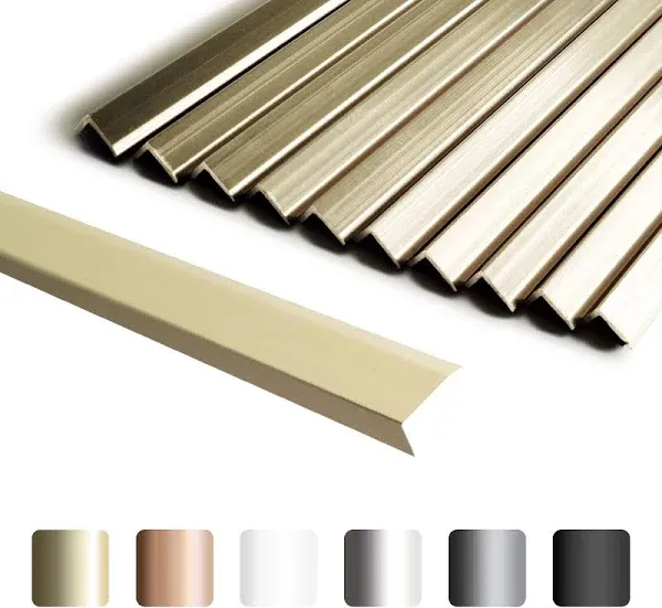 10-Pack 12 Inch Peel and Stick Aluminum Tile Trim, Decorative Kitchen Backsplash