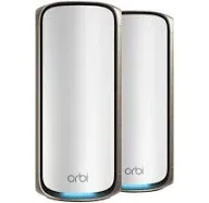 Netgear Orbi 970 Series Quad-Band WiFi 7 Mesh Router (RBE971S), Covers Up to 3,300 Sq. ft., 200 Devices, 10 Gig Internet Port, Expandable to Create