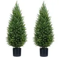 Ecolvant Two 3ft Artificial Topiary Trees