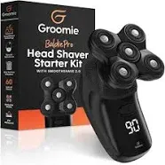 GROOMIE BaldiePro Head Shaver Starter Kit - Bald Care - Cordless Head...