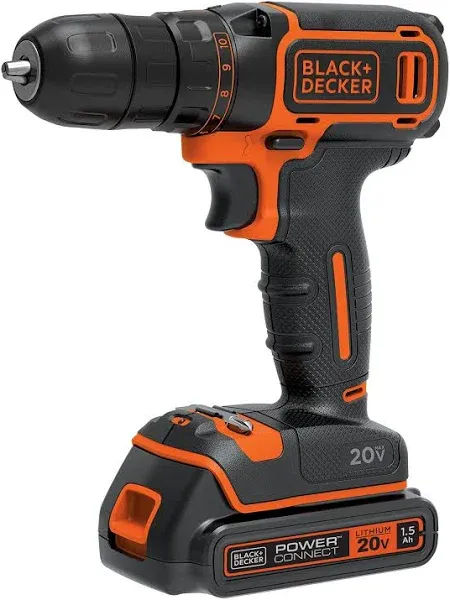 BLACK+DECKER BDCDD120C Cordless Drill/Driver ~ AS-IS FOR PARTS BROKEN ~