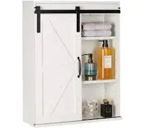 Rustown Farmhouse Wall Storage Bathroom Cabinet