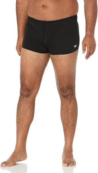 Speedo Men&#039;s Swimsuit Square Leg Endurance+ Solid