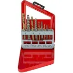 Neiko 10-Piece Alloy Screw Extractor Solid Cobalt Left Hand Drill Bits Set