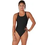 Speedo Women's Eco Solid Super Pro Swimsuit, Size 32, Black