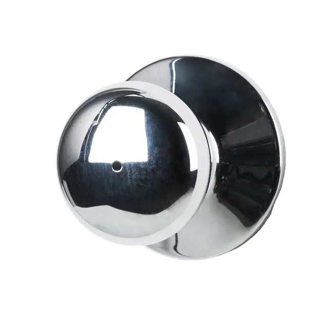 Schlage Plymouth Polished Chrome Interior Bed/Bath No Deadbolt Privacy Door Knob | F40 PLY 625