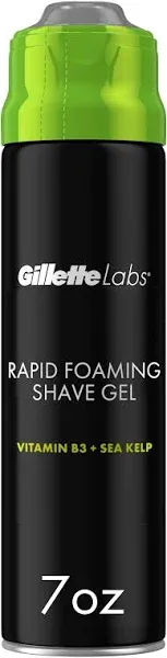 Gillette Labs Skincare Rapid Foaming Shave Gel with Sea Kelp - Twin Pack - 2x7oz