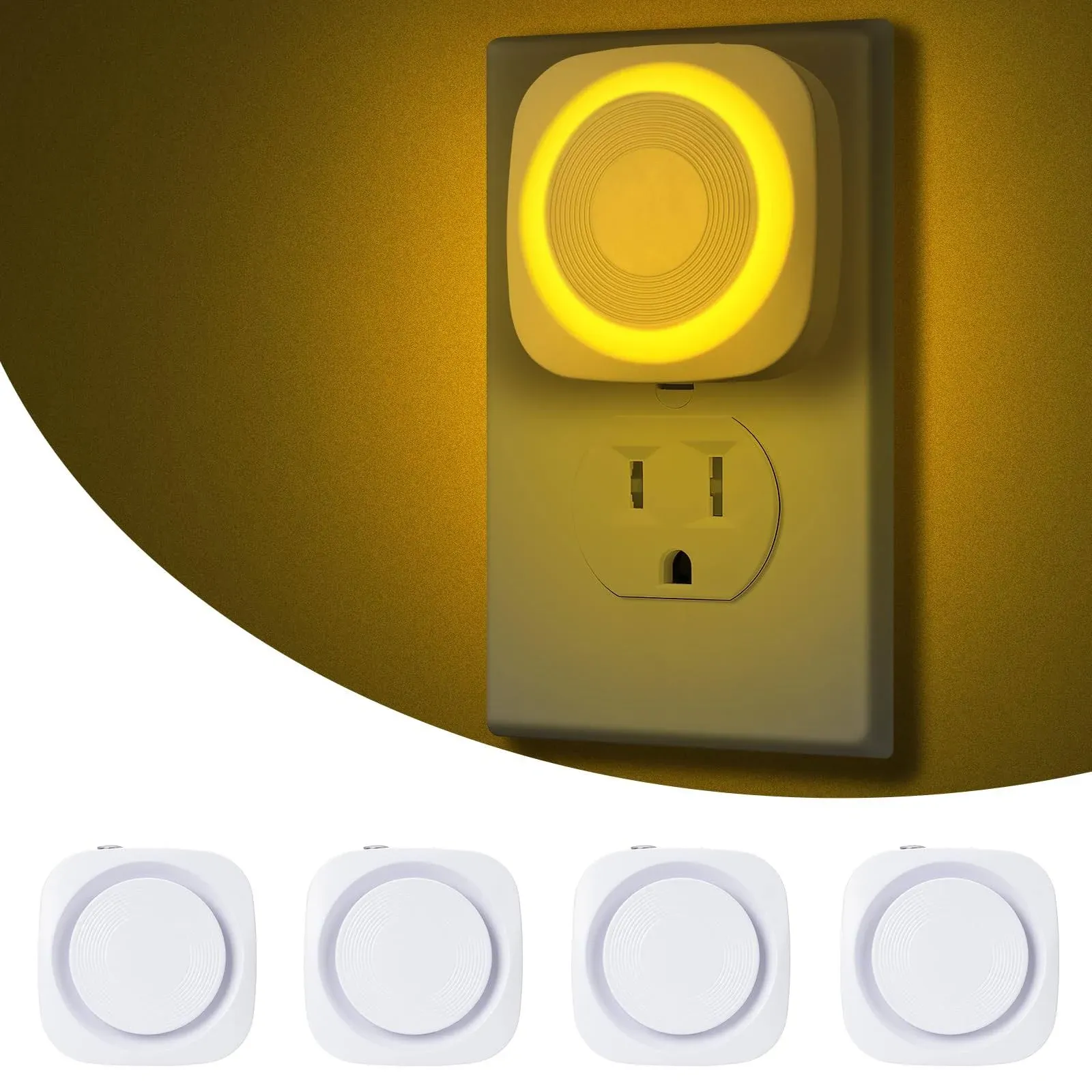 LED Night Lights Plug into Wall Indirect Soft Dimmable Night Light with Dust ...