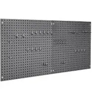 UltraHD® 2-Piece Pegboard Set w/ 23 Piece Hook Assortment