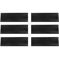 Rubber Stair Treads - 30&#034; x 10&#034; 6Pcs Indoor &amp; Outdoor Non-Slip Rubber Stair T...