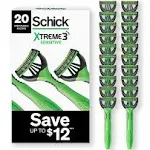 Schick Xtreme 3 Disposable Razors for Men, 20 ct.