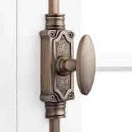 Signature Hardware Stepney Brass Door Cremone Bolt