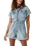 FREE PEOPLE Marci Cuffed Shortalls / Marrakesh