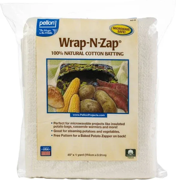 Pellon Natural Wrap-N-Zap Cotton Batting