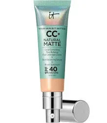 It Cosmetics CC+ Cream Natural Matte Foundation with SPF 40 - Medium