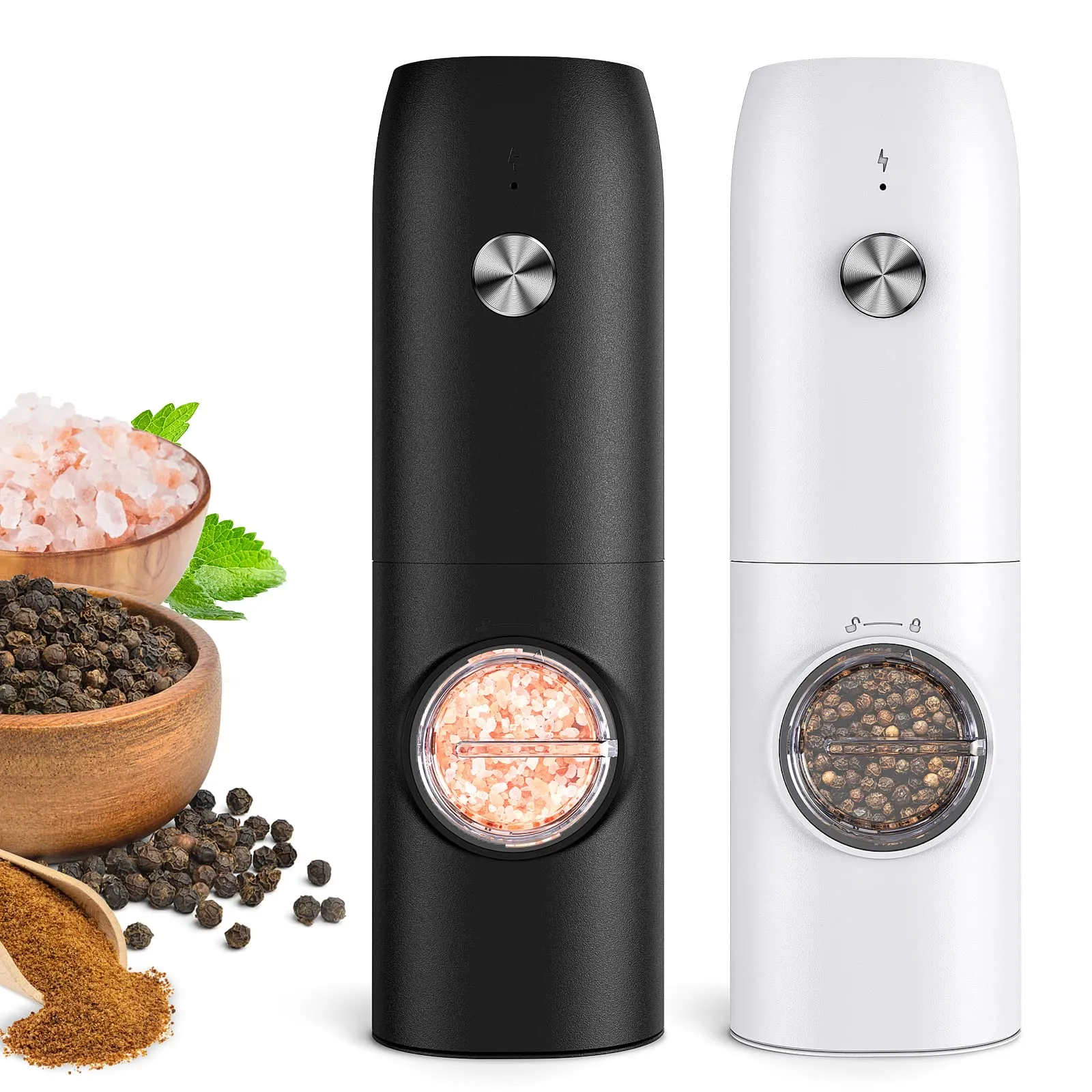 Electric Pepper &amp; Salt Grinder Set