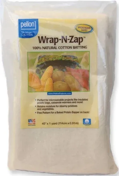 Pellon Wrap N Zap Natural Cotton Batting