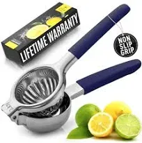 Citrus Press Juicer and Lime Squeezer 3 in Blade Span with Stainless Steel