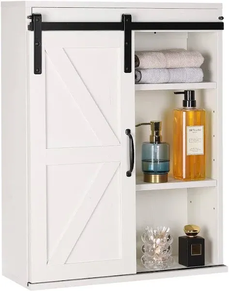 Rustown Farmhouse Wall Storage Bathroom Cabinet