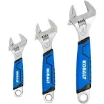 Kobalt 3-piece Adjustable Wrench Set 