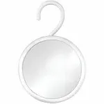 MIRRORVANA Hangable Round Fogless Shower Shaving Mirror with 360° Swivel Rotatable Hook for Hanging and Bonus Anti-Fog Spray