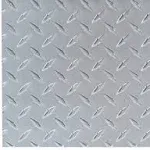 Heavy Weight 36 in. x 36 in. x 0.063 in. Diamond Tread Silver Aluminum Sheet