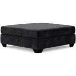 Signature Design by Ashley Lavernett Oversized Accent Ottoman in Charcoal