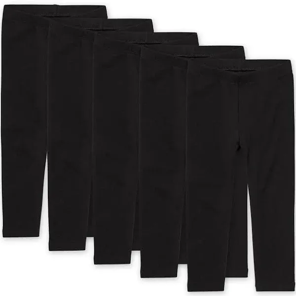 The Children's Place Toddler Girls Leggings 5-Pack | Size 18-24 M | Black | Cotton/Spandex