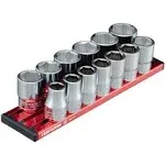 Craftsman V-Series 1/2 in. Drive Metric 6 Point Socket Set 13 PC